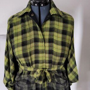 We The Free (Free People) You Wish Flannel Ombre Shirt Jacket Size XS